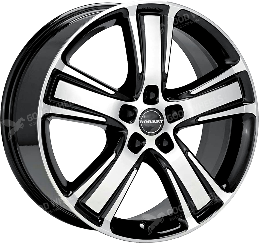 Диски Литые Borbet MA 8x18 5x110 ET35 72.5 Schwarz Polished в  интернет-магазине Good Wheels|