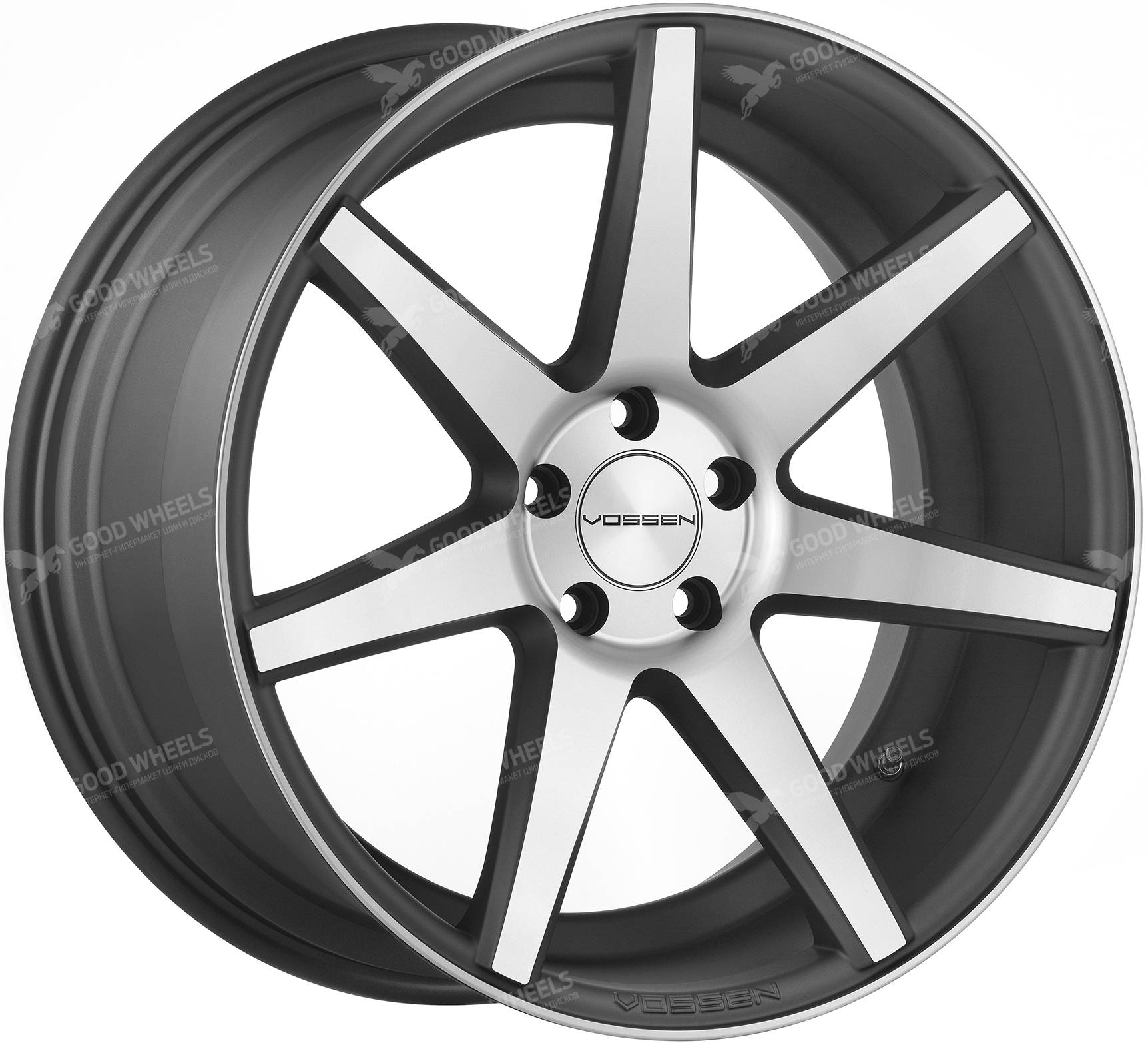 Диски Литые Vossen CV7 8.5x20 5x130 ET44 71.6 SIL POL в интернет-магазине  Good Wheels