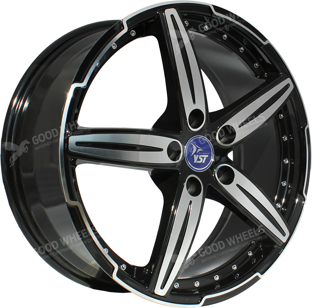 Диски Литые Y.S.T. X-22 6.5x16 4x108 ET26 65.1 BKF в интернет-магазине Good  Wheels|